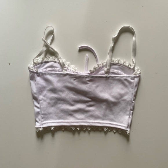 White Bralette Top - Picture 2 of 4
